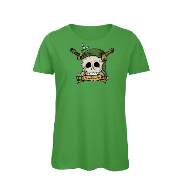 Zelda Skull T-shirt femme bio tete de mort -B&C - Inspire T/women