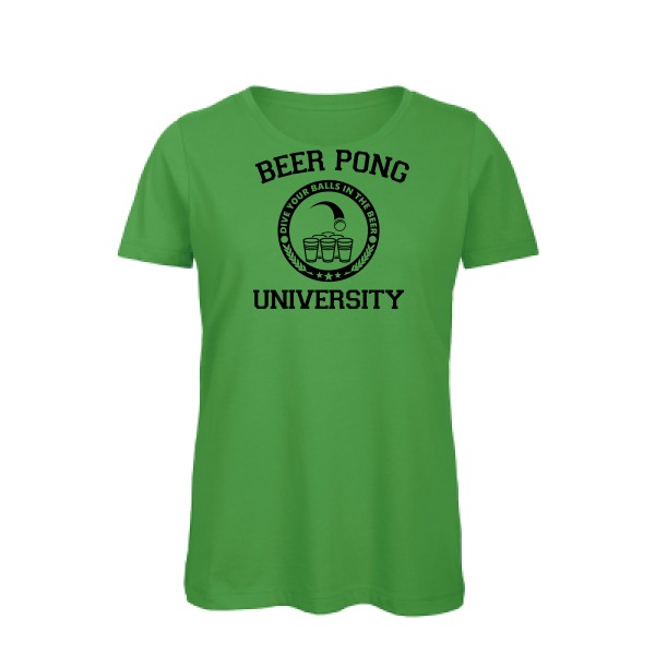 Beer Pong - T-shirt femme bio Femme geek  - B&C - Inspire T/women - thème geek et gamer