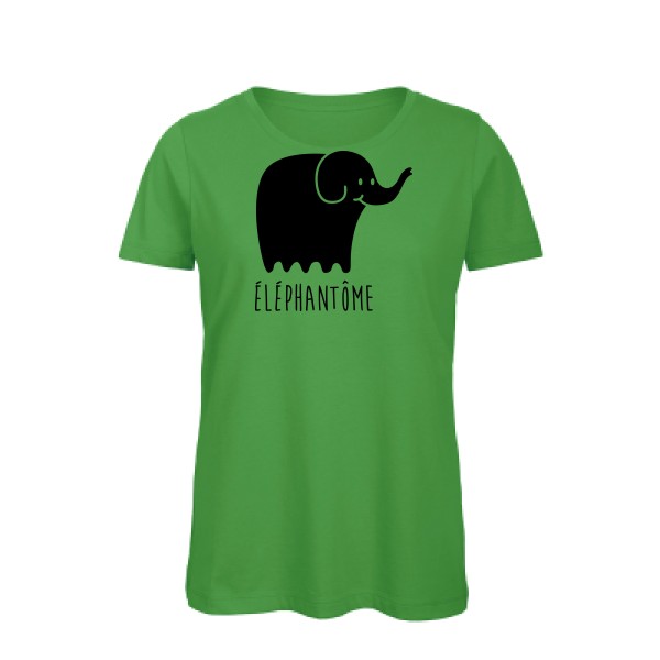 T-shirt femme bio Femme original - Eléphantôme - 
