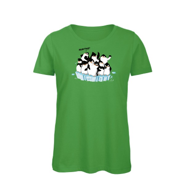 F**king humans ! - T-shirt femme bio ecolo  - modèle B&C - Inspire T/women -thème original -