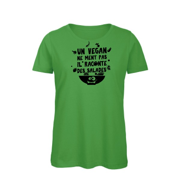 T-shirt femme bio original Femme  - Un vegan ne ment pas - 