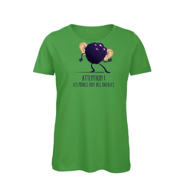 T-shirt femme bio rigolo-Mûres -B&C - Inspire T/women