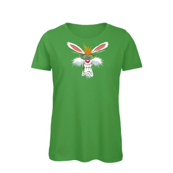 Rabbit  - Tee shirt humoristique Femme - modèle B&C - Inspire T/women - thème graphique -