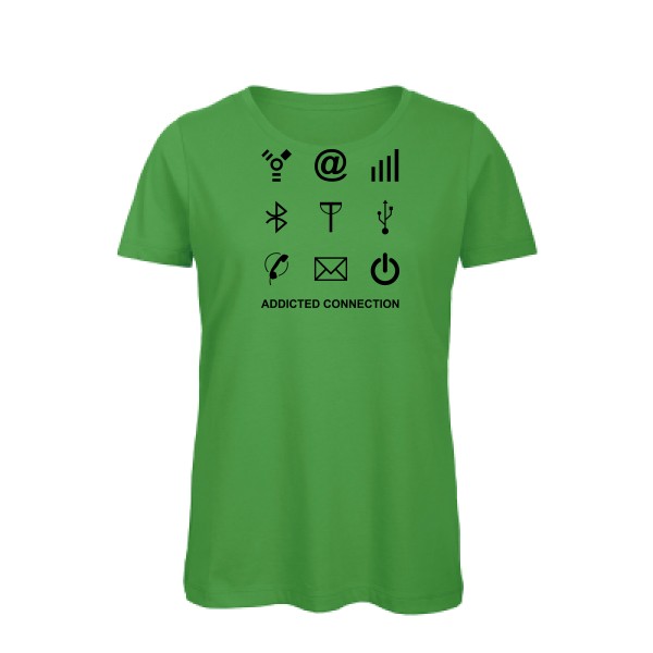 Addicted connection- t shirt Geek - B&C - Inspire T/women