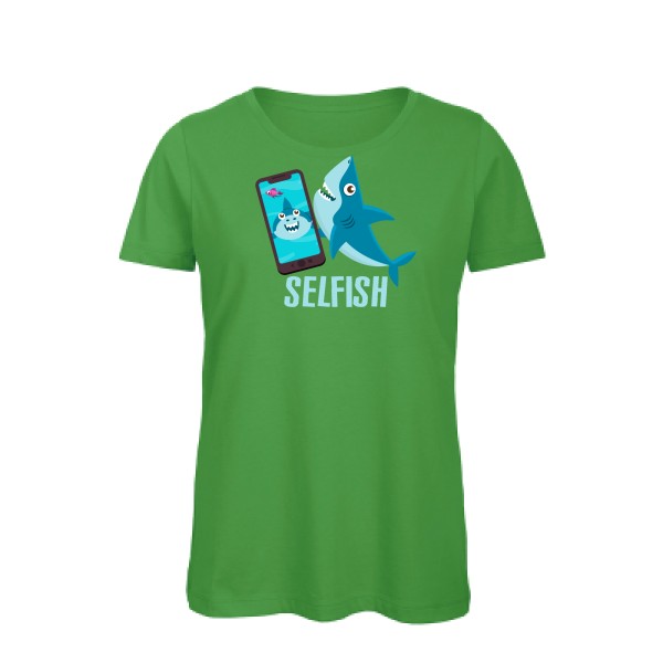 Selfish - T-shirt femme bio Geek pour Femme -modèle B&C - Inspire T/women - thème humour Geek -