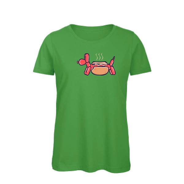 HotDog-T-shirt femme bio humoristique - B&C - Inspire T/women- Thème humour noir -