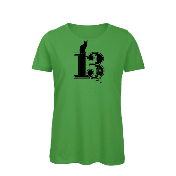 Superstition -T-shirt femme bio rock Femme  -B&C - Inspire T/women -Thème humour et musique rock -