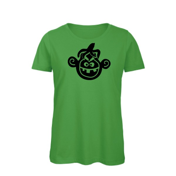 T-shirt femme bio Femme original - Monkey - rueduteeshirt.com