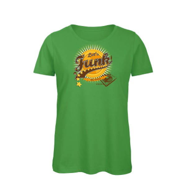 Let's funk - T-shirt femme bio vintage  - modèle B&C - Inspire T/women -thème rétro et funky -