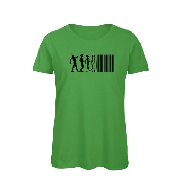 code barre - T-shirt femme bio Geek pour Femme - modèle B&C - Inspire T/women - thème geek et gamer -