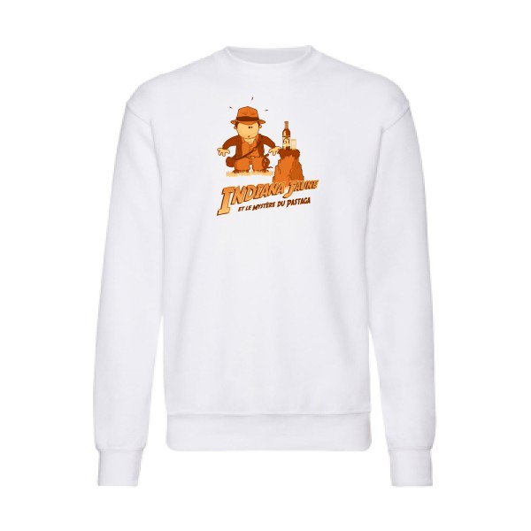 Indiana - Sweat shirt Homme alcool - Fruit of the loom 280 g/m² - thème alcool et parodie-