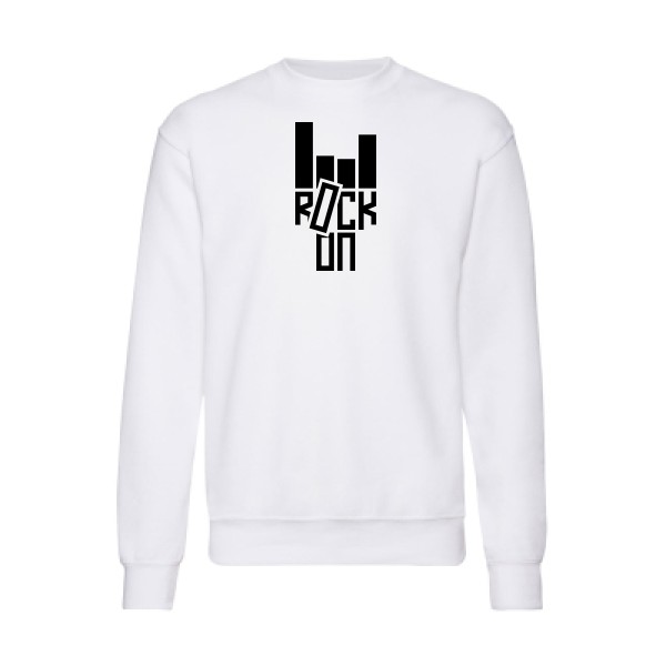 Rock On ! -Tee shirt rock Homme-Fruit of the loom 280 g/m²