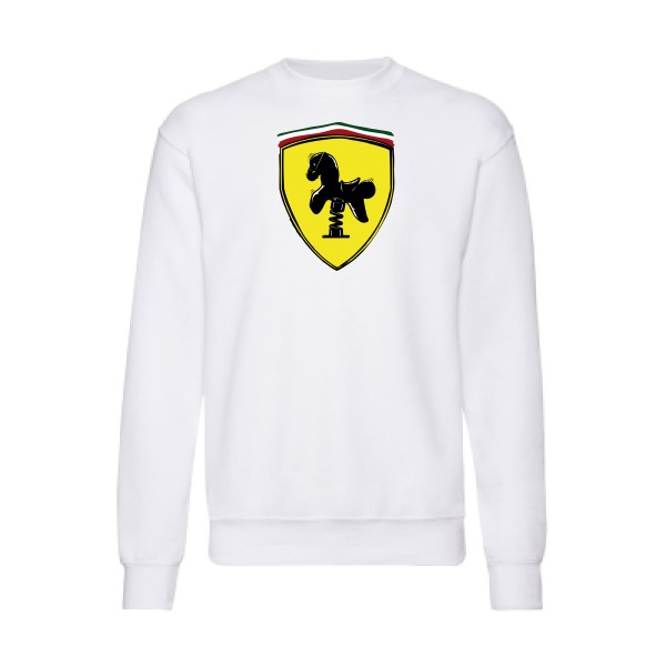 Ferrari -Sweat shirt parodie pour Homme -Fruit of the loom 280 g/m² - thème  automobile - 