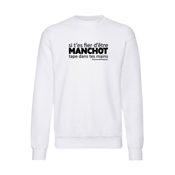 Manchot-Sweat shirt drôle - Fruit of the loom 280 g/m²- Thème humour - 