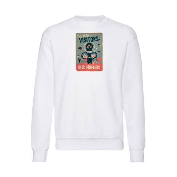 our friends- Sweat shirt vintage Homme -Fruit of the loom 280 g/m²