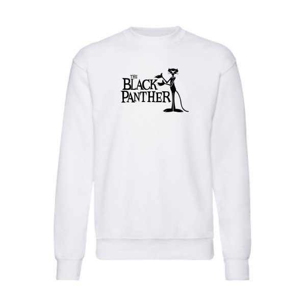 The black panther -Sweat shirt cool Homme -Fruit of the loom 280 g/m² -thème  cinema - 