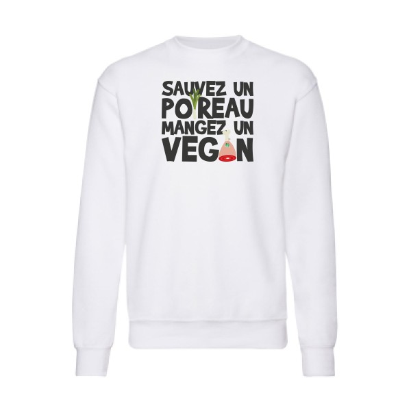 vegan poireau -Fruit of the loom 280 g/m² - Tee-shirts message Homme -