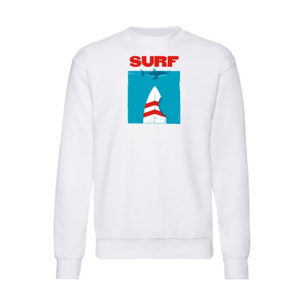 SURF -Sweat shirt sympa  Homme -Fruit of the loom 280 g/m² -thème  surf -