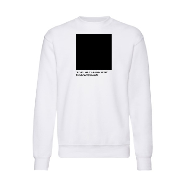 Sweat shirt Homme original - Pixel art minimaliste -