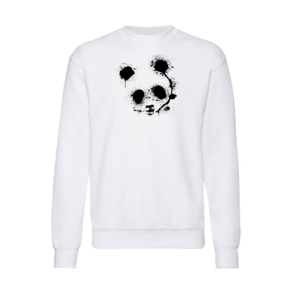 Sweat shirt panda - Homme -Fruit of the loom 280 g/m² 
