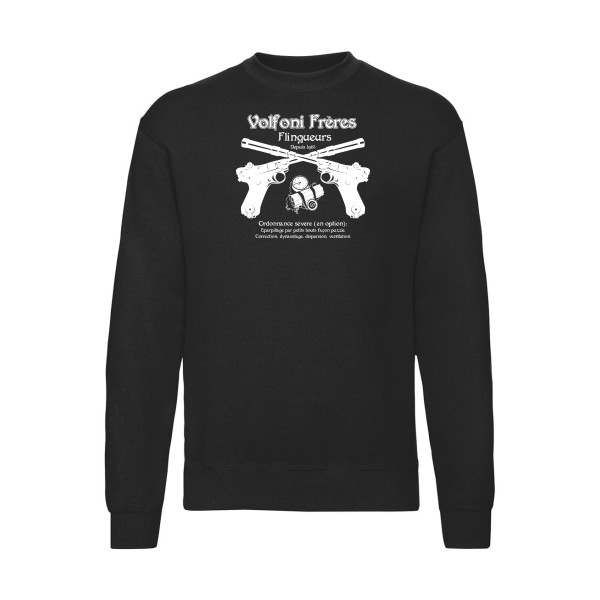 Volfoni Frère -Sweat shirt  Homme  vintage -Fruit of the loom 280 g/m² -thème  rétro et vintage - 