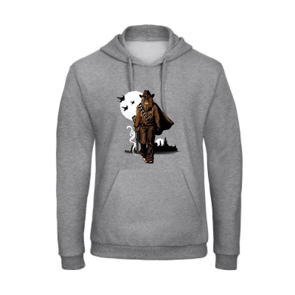 Space Cow-Boy - T shirt imprimé Homme -B&C - Hooded Sweatshirt Unisex 