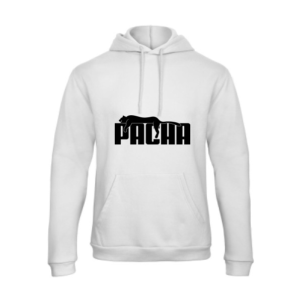 Pacha - Sweat capuche parodie humour Homme - modèle B&C - Hooded Sweatshirt Unisex  -thème humour et parodie -