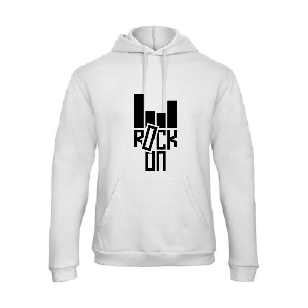 Rock On ! -Tee shirt rock Homme-B&C - Hooded Sweatshirt Unisex 