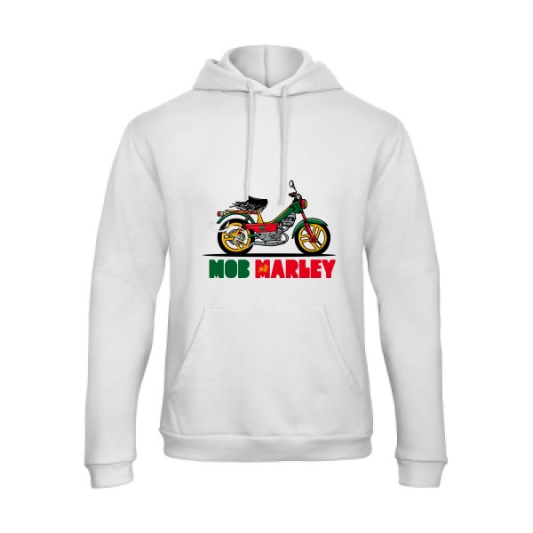Mob Marley - Sweat capuche reggae Homme - modèle B&C - Hooded Sweatshirt Unisex  -thème musique et bob marley -