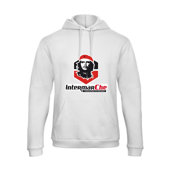 IntermarCHE - Sweat capuche detournement Homme - modèle B&C - Hooded Sweatshirt Unisex  -thème revolution et parodie -