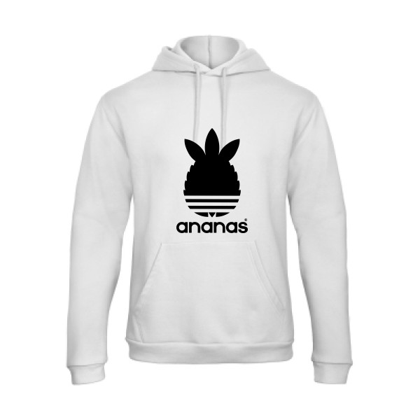 ananas -  Modèle B&C - Hooded Sweatshirt Unisex  - thème t shirt marrant -