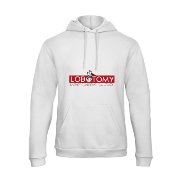Lobotomy - Sweat capuche geek Homme  -B&C - Hooded Sweatshirt Unisex  - Thème geek et gamer -