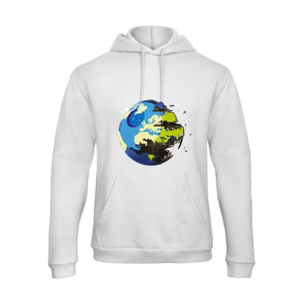 EARTH DEATH - tee shirt original Homme -B&C - Hooded Sweatshirt Unisex 