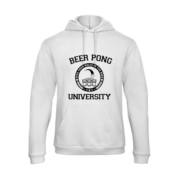Beer Pong - Sweat capuche Homme geek  - B&C - Hooded Sweatshirt Unisex  - thème geek et gamer