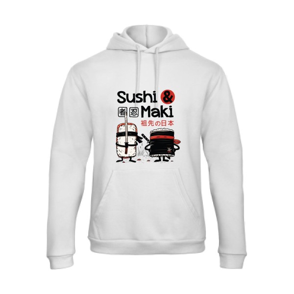 Sushi et Maki-B&C - Hooded Sweatshirt Unisex  - T-shirts et sweats originaux -