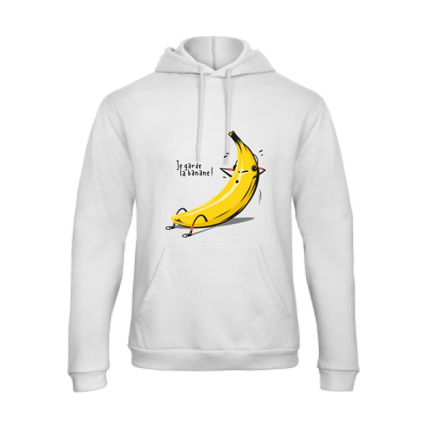 Je garde la banane ! - Sweat capuche drôle et cool Homme  -B&C - Hooded Sweatshirt Unisex  - Thème original et drôle -