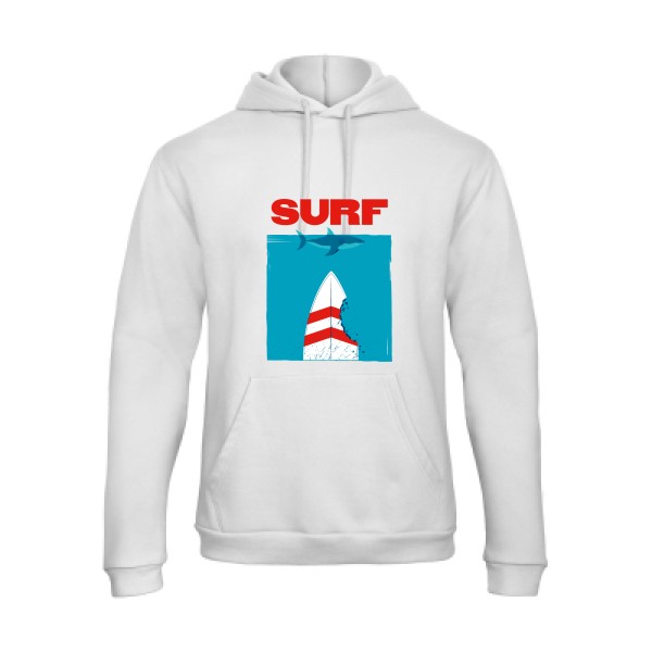 SURF -Sweat capuche sympa  Homme -B&C - Hooded Sweatshirt Unisex  -thème  surf -