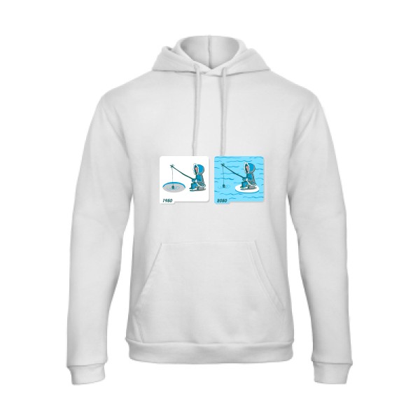 T shirt Homme humour -Fishing in Arctic - B&C - Hooded Sweatshirt Unisex 