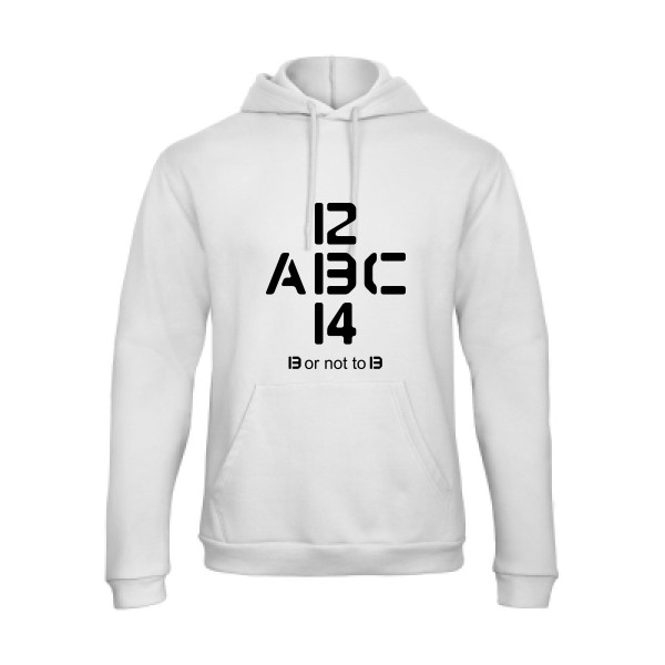 Sweat capuche Homme original - B or not to B - 