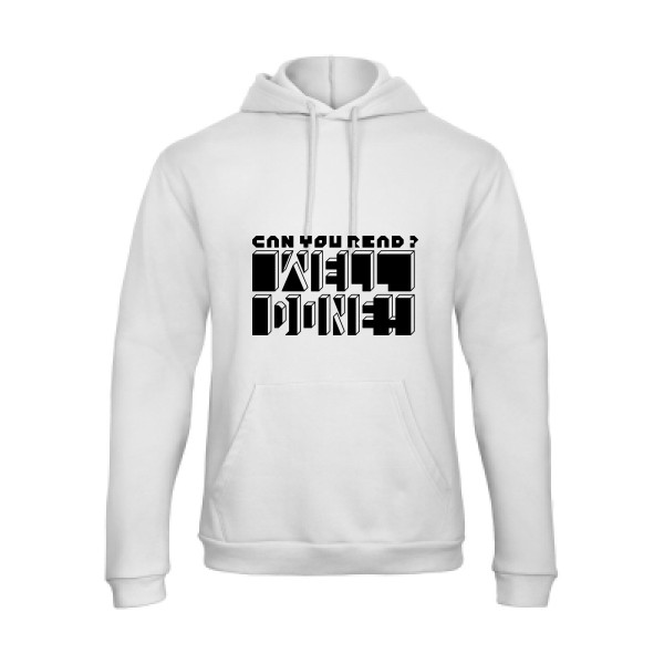  Sweat capuche Homme original - Can you read ? - 