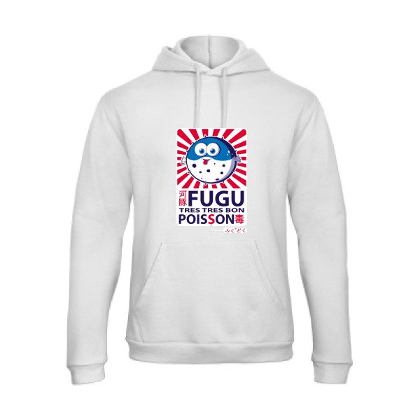 Fugu - Sweat capuche trés marrant Homme - modèle B&C - Hooded Sweatshirt Unisex  -thème burlesque -