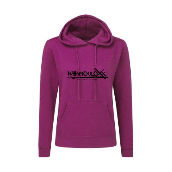 KAAMOULOXX ! - tee shirt humour Femme - modèle SG - Ladies' Hooded Sweatshirt -