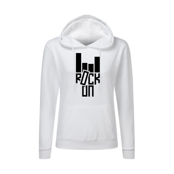 Rock On ! -Tee shirt rock Femme-SG - Ladies' Hooded Sweatshirt
