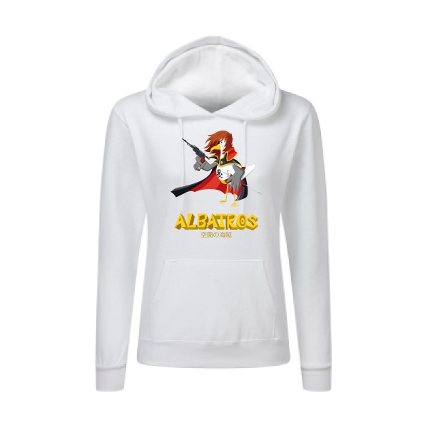 Albatros corsaire de l'espace-t shirt albator-SG - Ladies' Hooded Sweatshirt