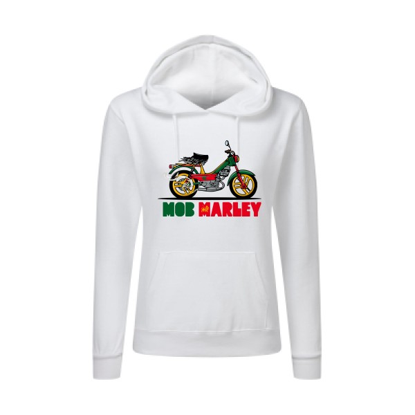 Mob Marley - Sweat capuche femme reggae Femme - modèle SG - Ladies' Hooded Sweatshirt -thème musique et bob marley -