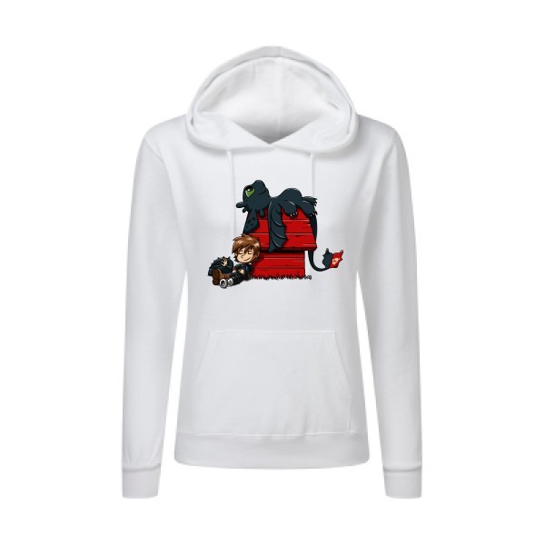 Dragon Peanuts - T shirt dessin anime -SG - Ladies' Hooded Sweatshirt