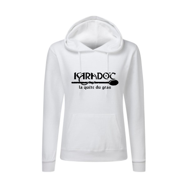 Karadoc -Sweat capuche femme Karadoc - Femme -SG - Ladies' Hooded Sweatshirt -thème  Kaamelott- Rueduteeshirt.com -
