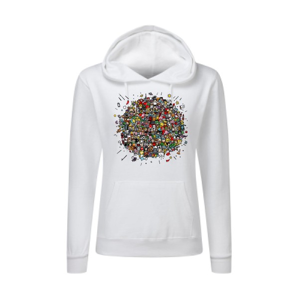 Planète Pop Culture- T-shirts originaux -modèle SG - Ladies' Hooded Sweatshirt -