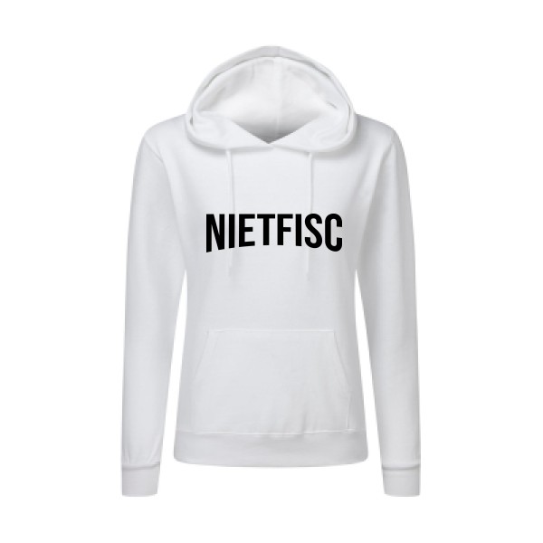 NIETFISC -  Thème tee shirt original parodie- Femme -SG - Ladies' Hooded Sweatshirt-