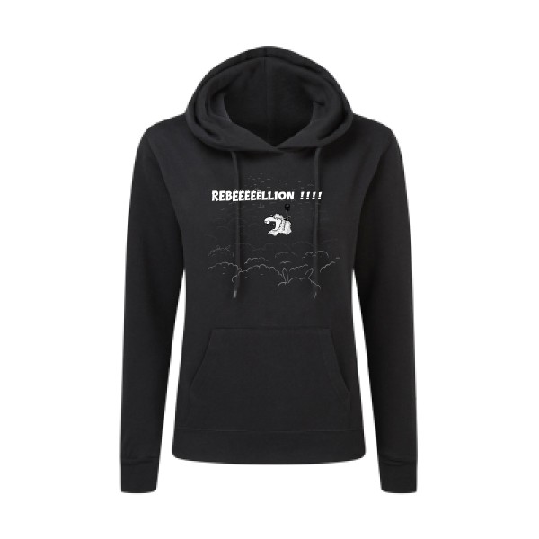 Rebeeeellion - Sweat capuche femme Femme - Thème animaux et dessin -SG - Ladies' Hooded Sweatshirt-
